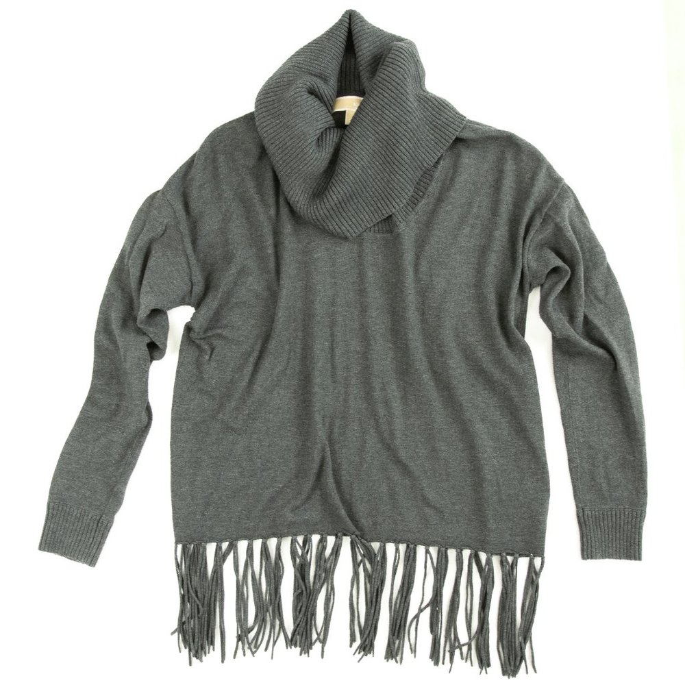 Michael Kors Fringed Cowl Neck Sweater